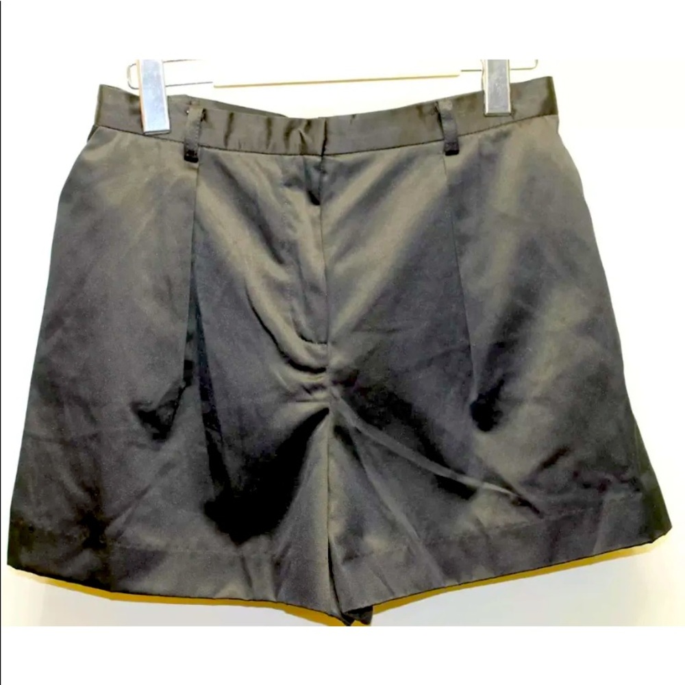 Kate Young For Target Women Shorts Hot Pants Cotton Pleated 26 Inches Shiny
